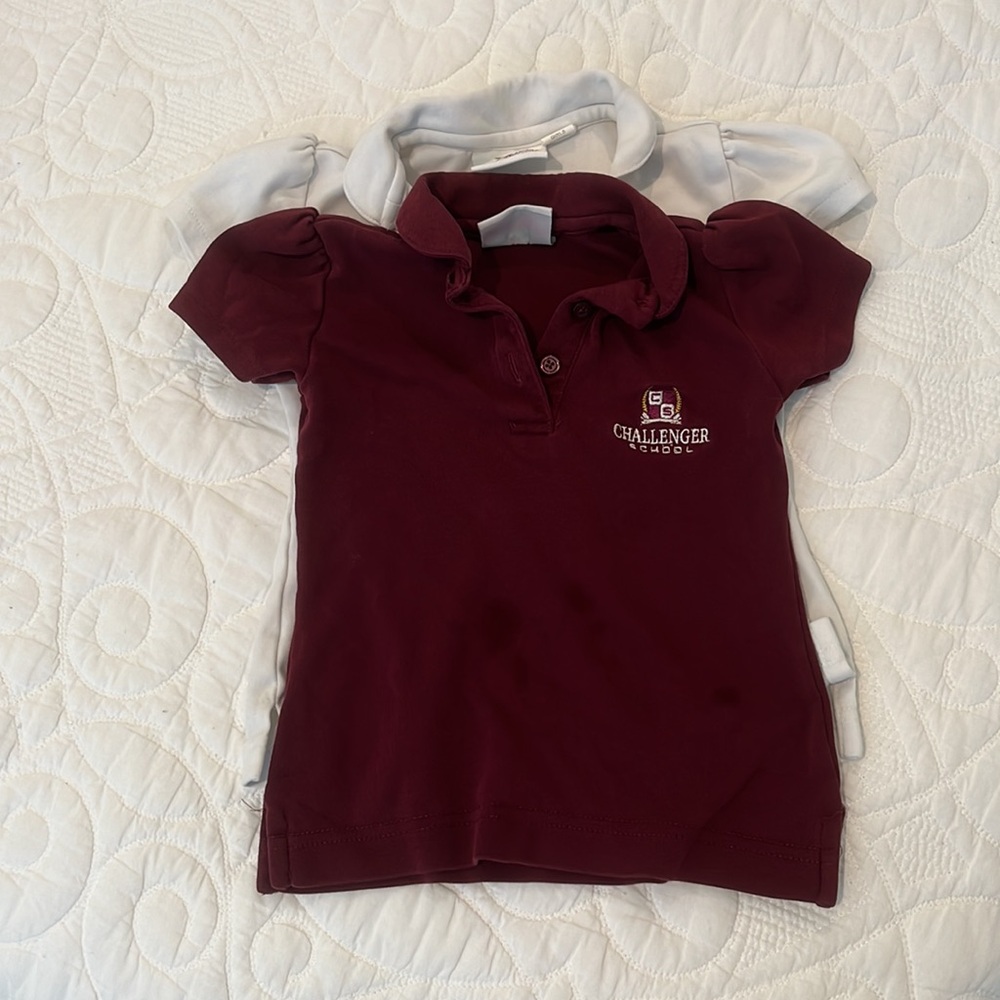 Challenger School Puff Sleeve Polo Shirt